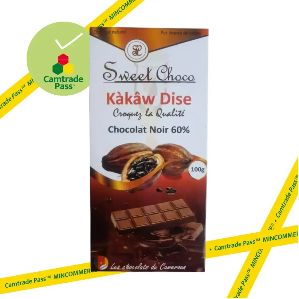 Sweet Choco Kakaw Dise Chocolat noir 60%    75g